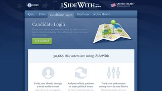 Candidate Login - ISideWith.com