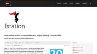 Study Shows Istation Assessment Predicts Virginia Reading Test ...