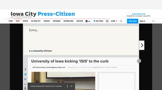 University of Iowa kicking 'ISIS' to the curb - Iowa City Press-Citizen