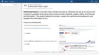 Authorized User Login - SIS Help for Authorized Users - JHU ...