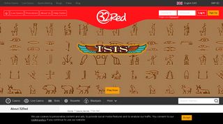 Isis Slot - Play Isis at 32Red Online Casino - £10 no deposit bonus