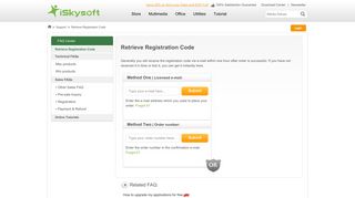 Retrieve Registration code | iSkysoft Support - iSkysoft - Support Center