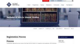 Registration Process – Islamic Online University