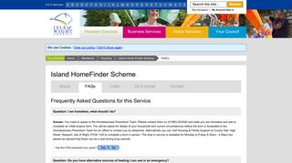 Island HomeFinder Scheme - Service Details - Isle of Wight Council
