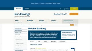 Island Savings - Mobile Banking