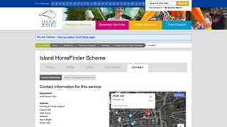Island HomeFinder Scheme Contact information - Isle of Wight Council