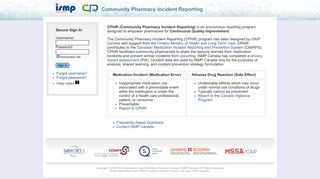 Community Pharmacy Incident Reporting Site - ISMP Canada