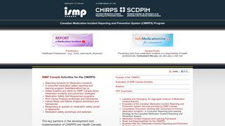 ISMP Canada - CMIRPS - Canadian Medication Incident Reporting ...