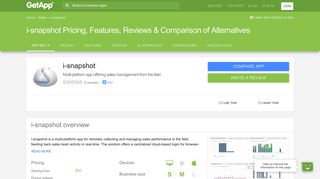 i-snapshot Pricing, Features, Reviews & Comparison of Alternatives ...