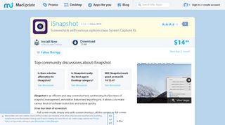iSnapshot 3.2.0 free download for Mac | MacUpdate