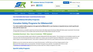 Canada ISNetworld® RAVS® Safety Programs - Safety Resourcing