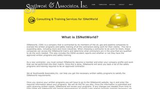 IsNETWorld - Southwest & Associates Inc