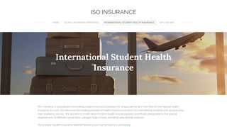 International Student Health Insurance - ISO Insurance