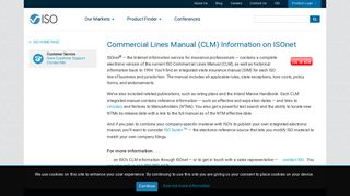 Commercial Lines Manual (CLM) Information on ISOnet | Verisk ...