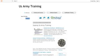 Isoprep Us Army Training