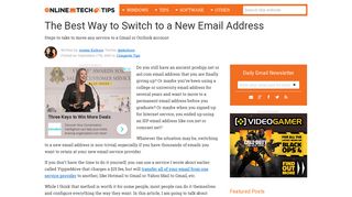 The Best Way to Switch to a New Email Address - Online Tech Tips
