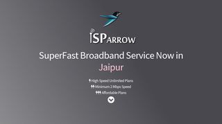 ISParrow | Affordable Ultra High Speed Broadband in Jaipur | 2Mbps ...