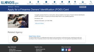 Apply for a Firearms Owners' Identification (FOID) Card - Illinois.gov