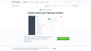 iSpring Cloud - Easily Share your iSpring Content - iSpring Solutions