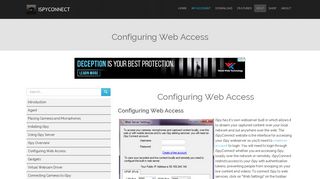 Configuring Web Access - iSpy