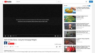 iSqFt 10 Video Series - Using the Homepage Widgets - YouTube