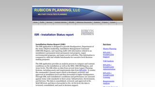 ISR - Installation Status Report - Rubicon Planning LLC