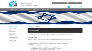 Redemptions - Israel Bonds | Invest in Israel