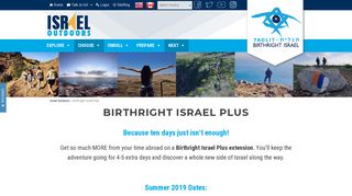 Birthright Israel Plus - Israel Outdoors