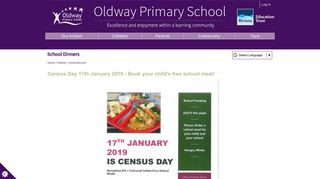 School Dinners | Oldway Primary School