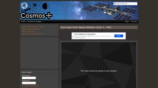 Live view from Space Station (Cam 1 - HD) | CosmosPlus.com - The ...
