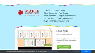 School Meals - Maple Infants' School