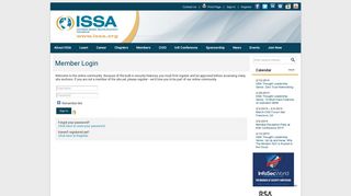 Login - Information Systems Security Association