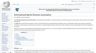 International Sports Sciences Association - Wikipedia