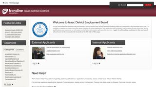 Isaac School District - Frontline Recruitment - Applitrack.com
