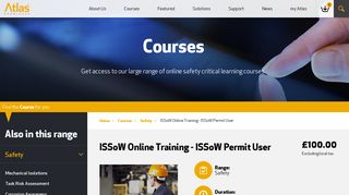 ISSoW Online Training - ISSoW Permit User | Atlas Knowledge