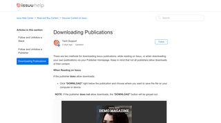 Downloading Publications – issuu Help Center