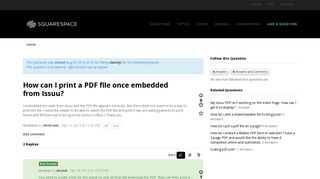How can I print a PDF file once embedded from Issuu? - Answers