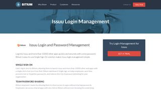 Issuu Login Management - Team Password Manager - Bitium