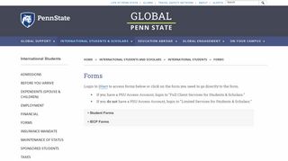 Forms - Global Penn State