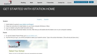 Istation - Get Started with Istation Home