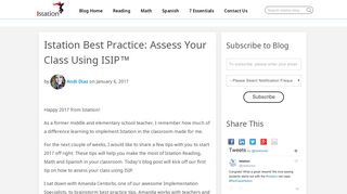 Istation Best Practice: Assess Your Class Using ISIP™ - Istation Blog