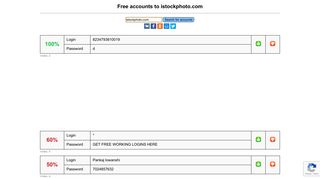 istockphoto.com - free accounts, logins and passwords