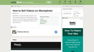 How to Sell Videos on iStockphoto: 7 Steps (with Pictures)