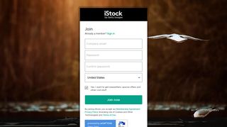 Join - Register | iStock
