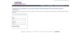 Create an account now on the ASTQB Exam ... - Webassessor.com