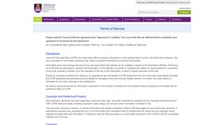 Terms of Service - UiTM Student Portal