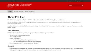 ISU Alert | Iowa State University