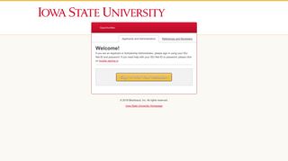 Sign In - Iowa State University Scholarships