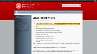 Secure Patient Website Site | Student Health Services - Illinois State ...