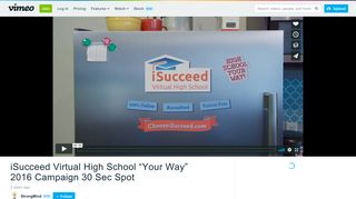 iSucceed Virtual High School “Your Way” 2016 Campaign 30 Sec ...